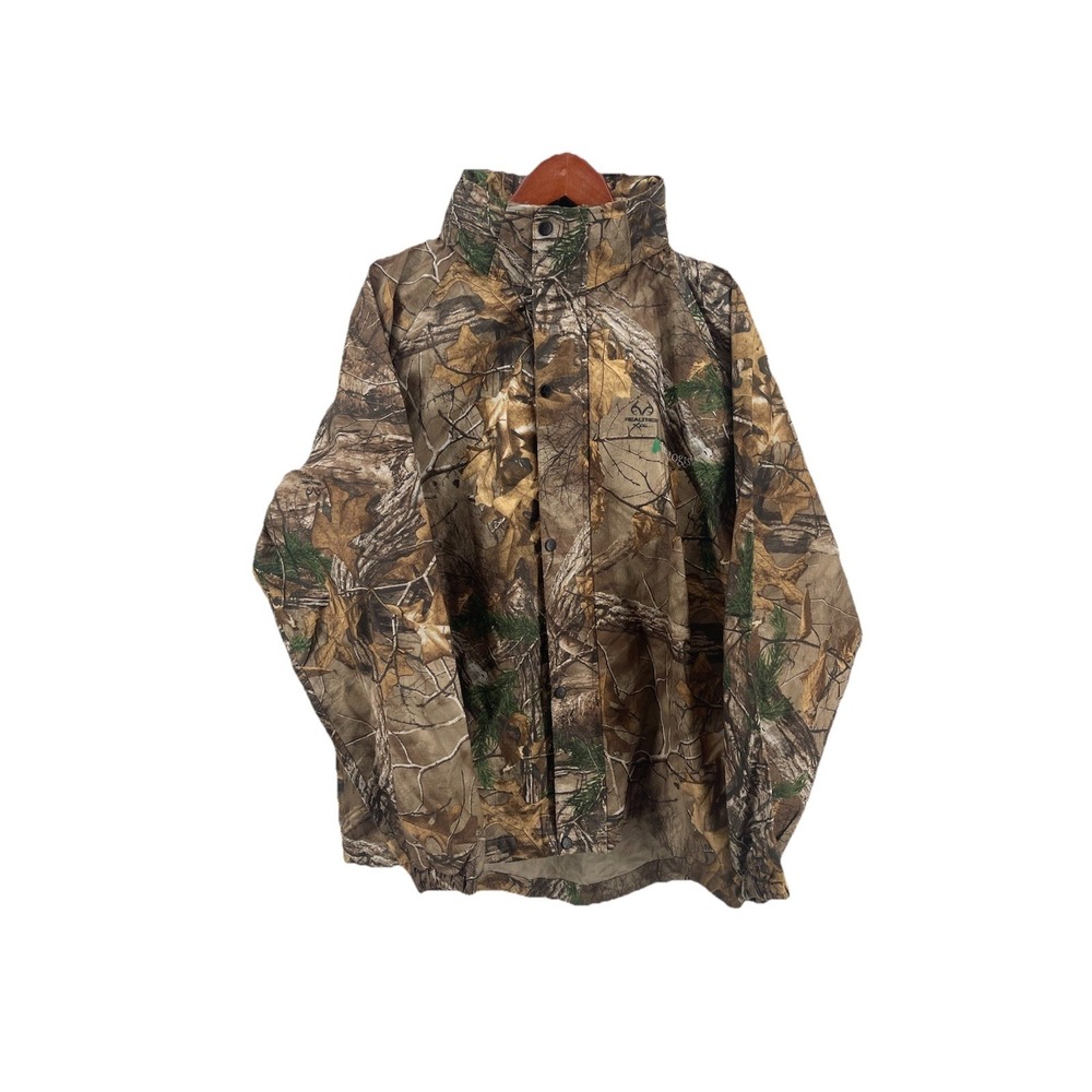 Frogg Toggs Realtree Camo Rain Jacket Men's Medium Waterproof Hunting Coat